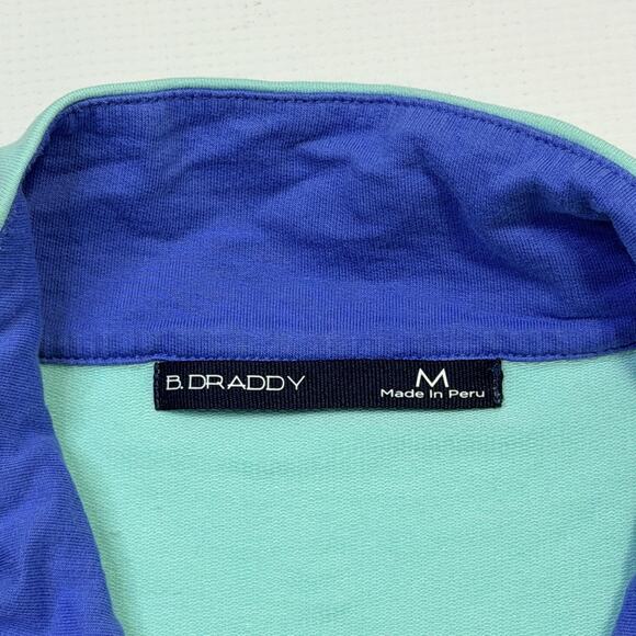 B Draddy 123rd US Open LACC Golf Pullover womens Medium Aqua 1/4 Zip Sweatshirt - Picture 8 of 10